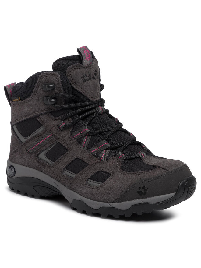 Jack Wolfskin Pārgājienu apavi Jack Wolfskin Vojo Hike 2 Texapore Mid W 4032381 Pelēks