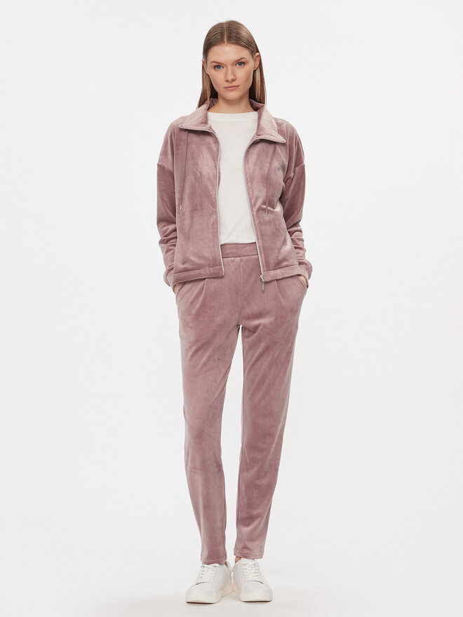 Triumph Triumph Majica dugih rukava Cozy Comfort Velour Zip Jacket 10216555 Smeđa Regular Fit