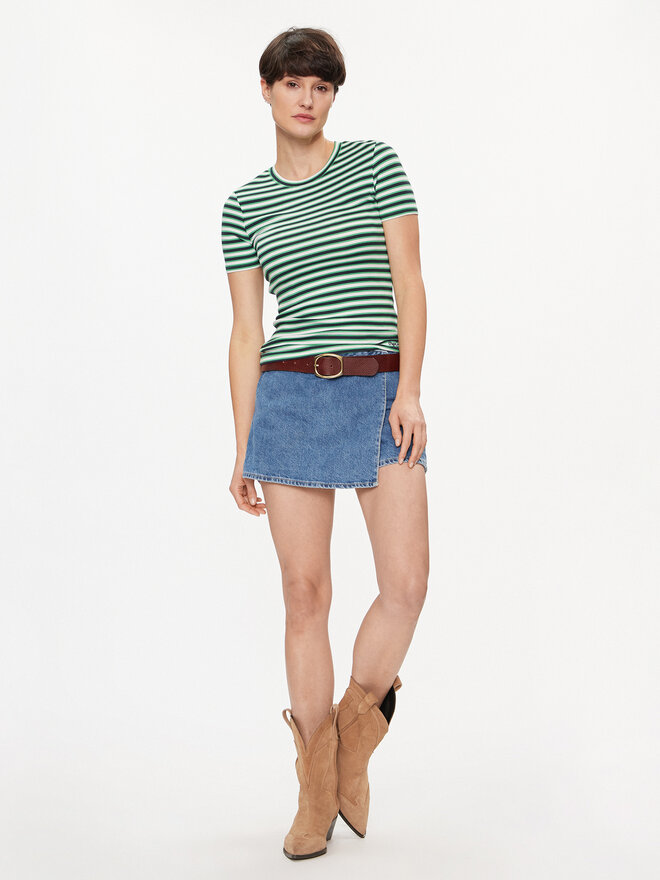 Pepe Jeans Pepe Jeans Marškinėliai Jada PL505847 Žalia Regular Fit
