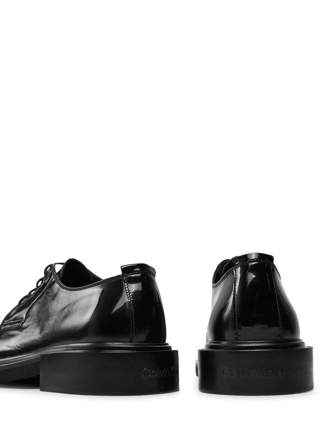 Calvin Klein Halbschuhe Calvin Klein Postman Derby Pat HM0HM01685 Schwarz