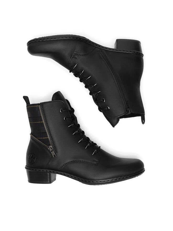 Rieker Schnürschuhe Rieker Y0700-01 Schwarz