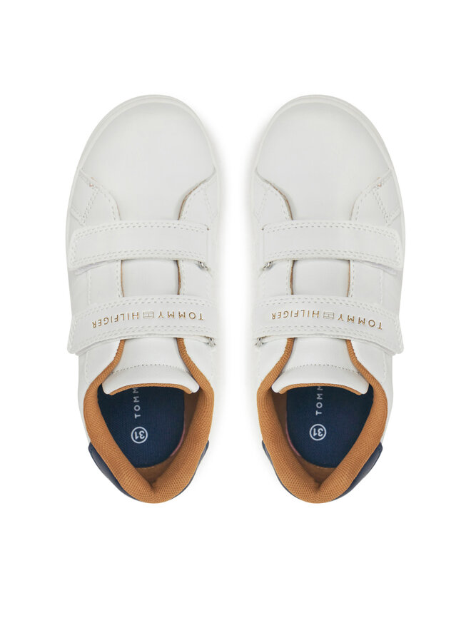 Tommy Hilfiger Снікерcи Tommy Hilfiger Low Cut Velcro Sneaker T1X9-33835-1355 S Білий