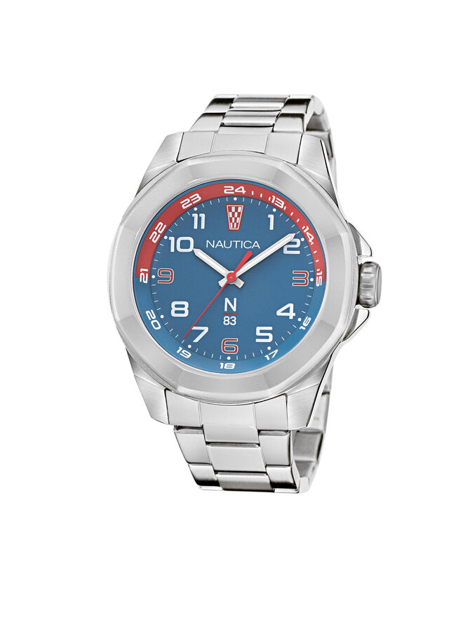 Nautica Karóra Nautica NAPTBS206 Ezüst