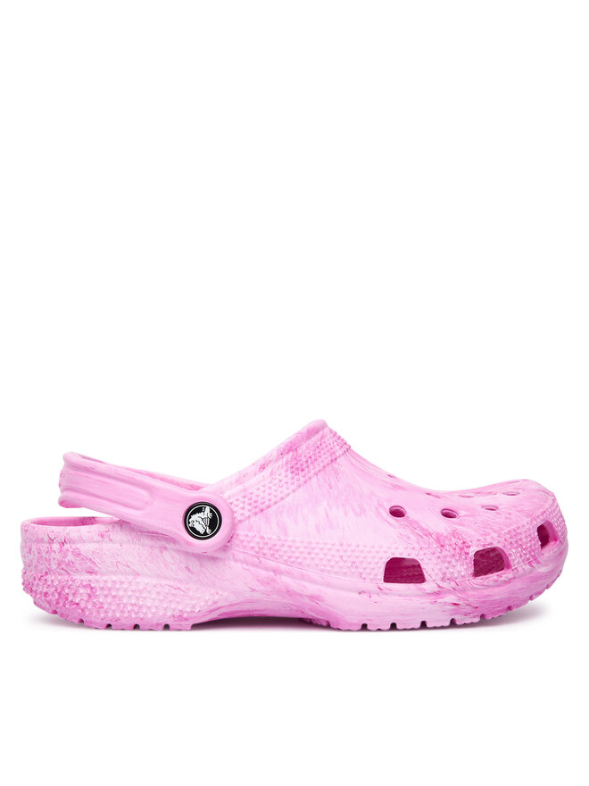 Crocs Pantoletten Crocs Classic Watercolor Marbled Clog 211583 Rosa