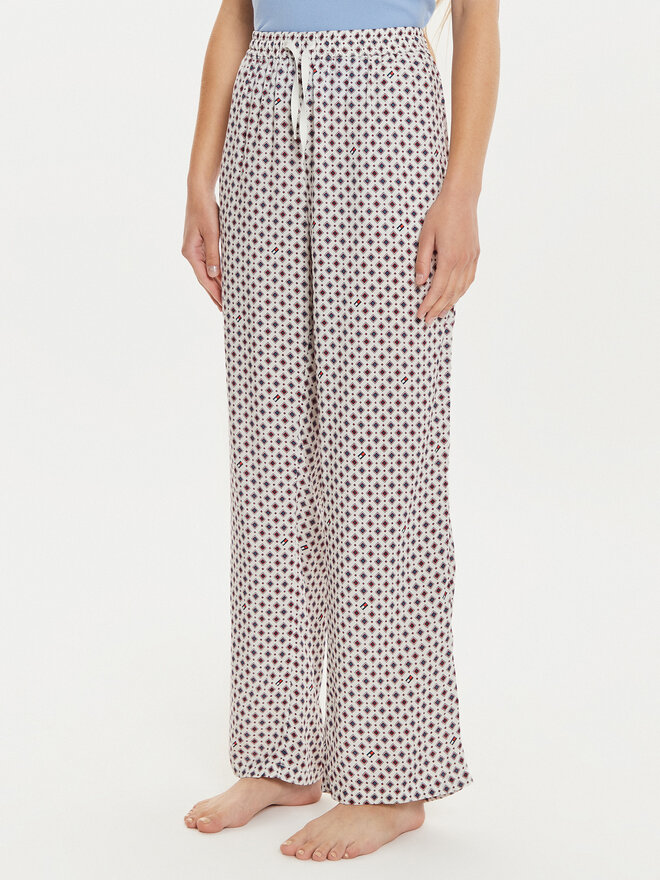 Tommy Hilfiger Tommy Hilfiger Pyjamahose UW0UW05225 Écru Regular Fit
