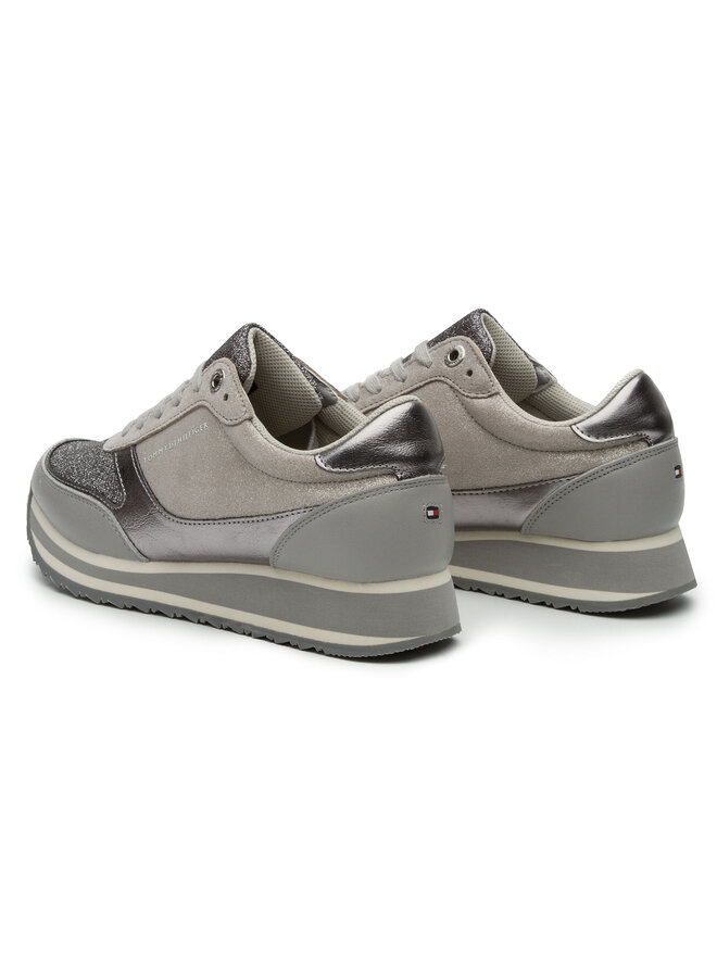 Tommy hilfiger metallic retro runner discount