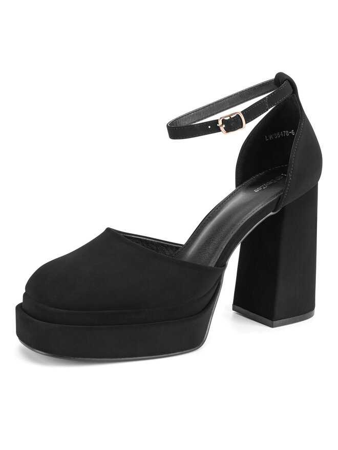 DeeZee Czółenka DeeZee LW85478-6 Czarny