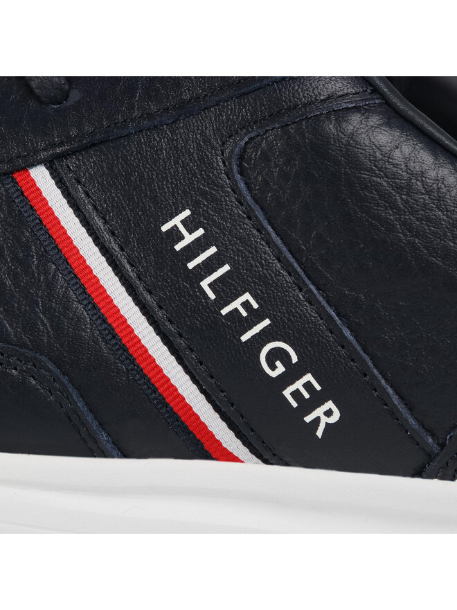 Sneakers Tommy Hilfiger Lightweight Leather Mix Sneaker FM0FM02988 Bleu marine fr.eschuhe.ch