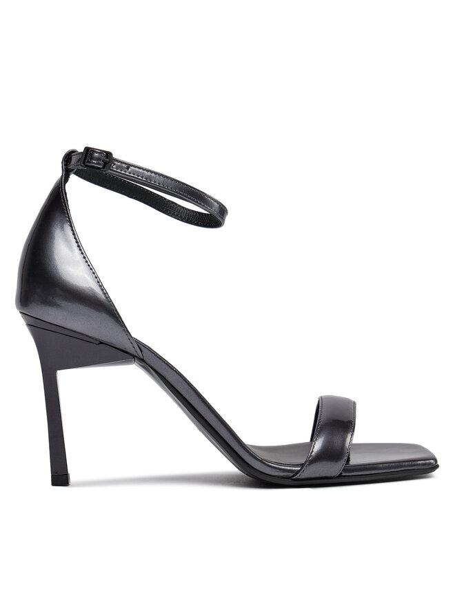 Calvin Klein Sandale Calvin Klein Geo Stil Square Sandal 90-Pearl HW0HW01993 Crna