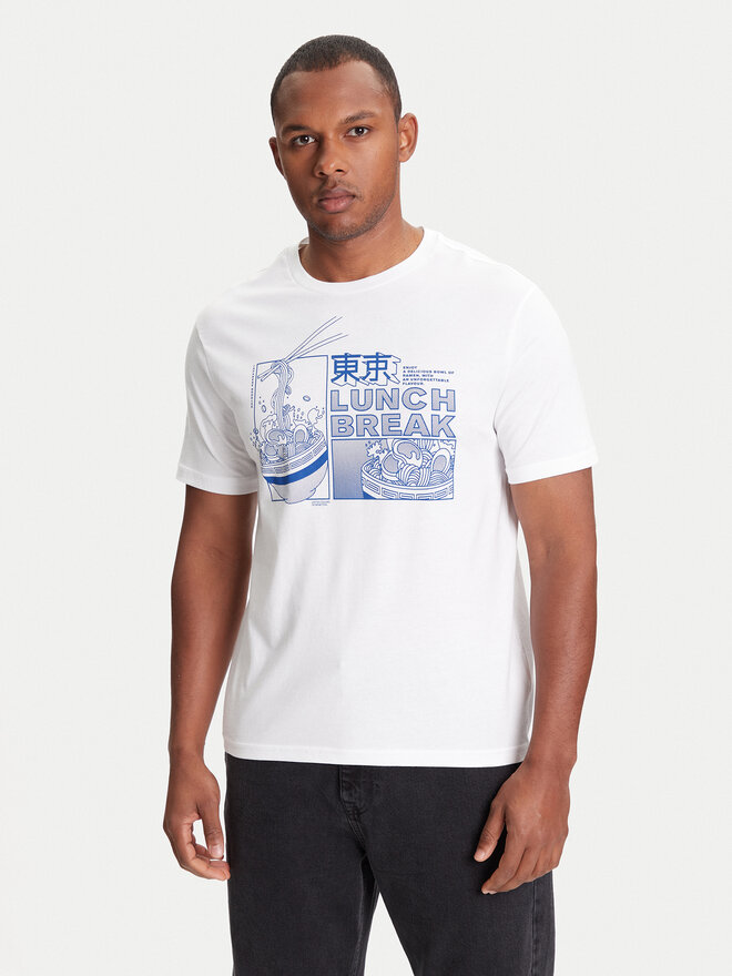 United Colors Of Benetton United Colors Of Benetton Camiseta 3I1XU10A4 Blanco Relaxed Fit