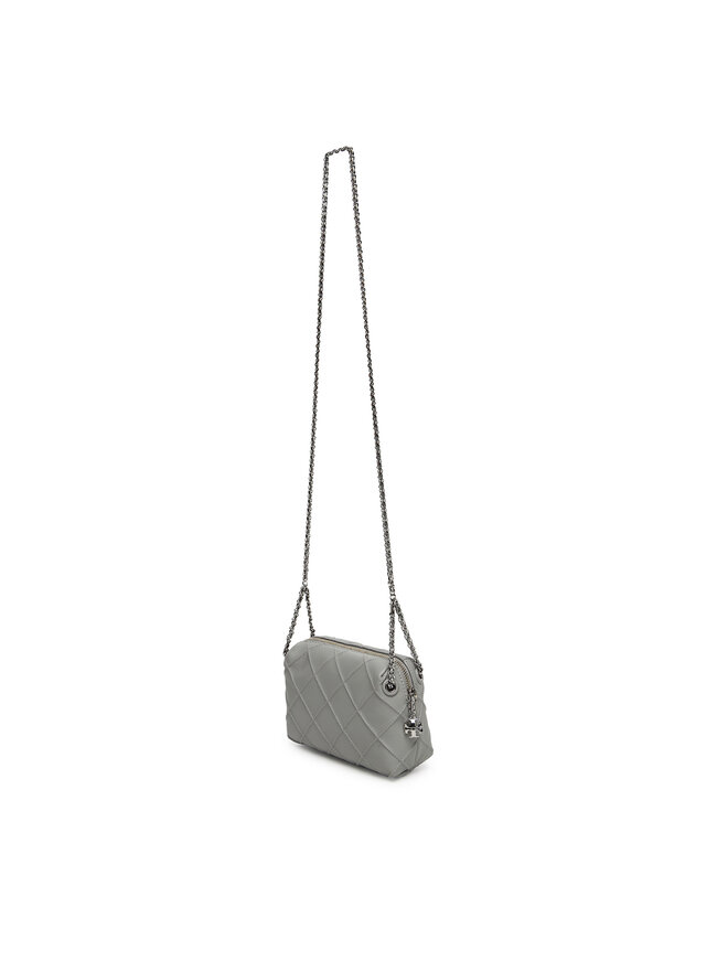 Tory Burch Handtasche Tory Burch Fleming Small 169226 Grau