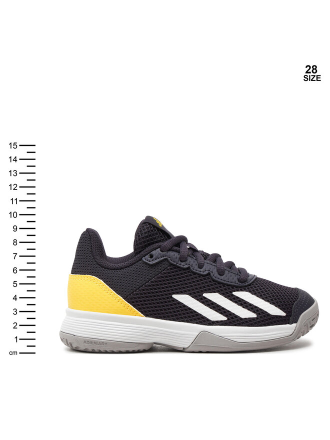 Buty do tenisa adidas Courtflash IF9104 Czarny | eobuwie.com.pl