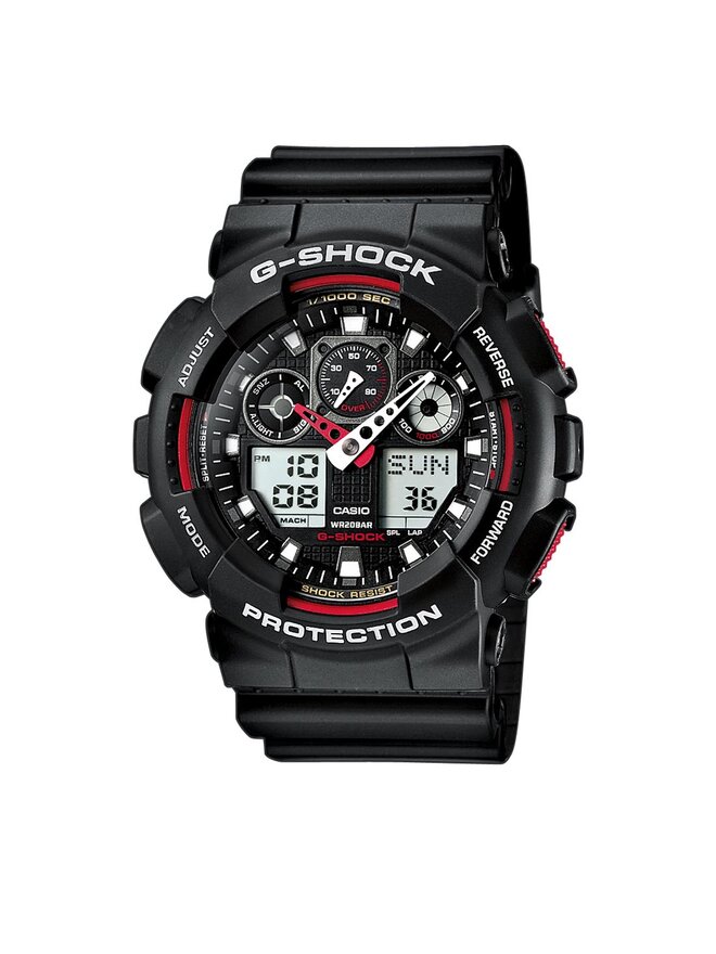 G-Shock Zegarek G-Shock GA-100-1A4ER Czarny