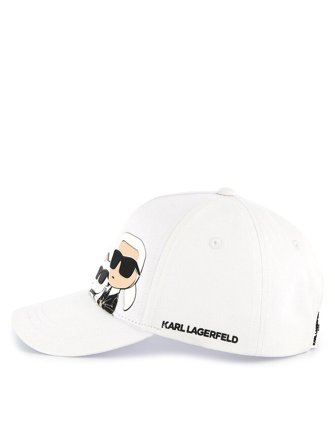 KARL LAGERFELD Шапка с козирка KARL LAGERFELD Z30393 Бял