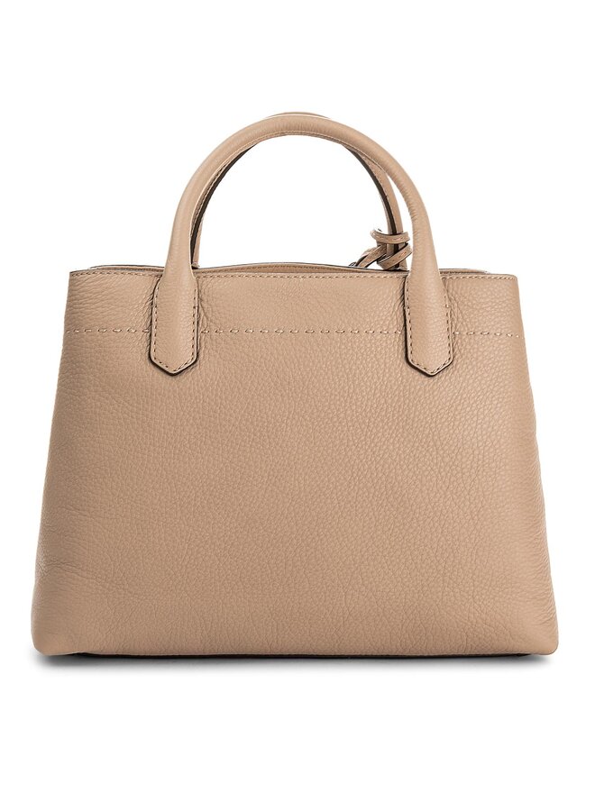 Tory burch mcgraw triple compartment satchel devon sand top