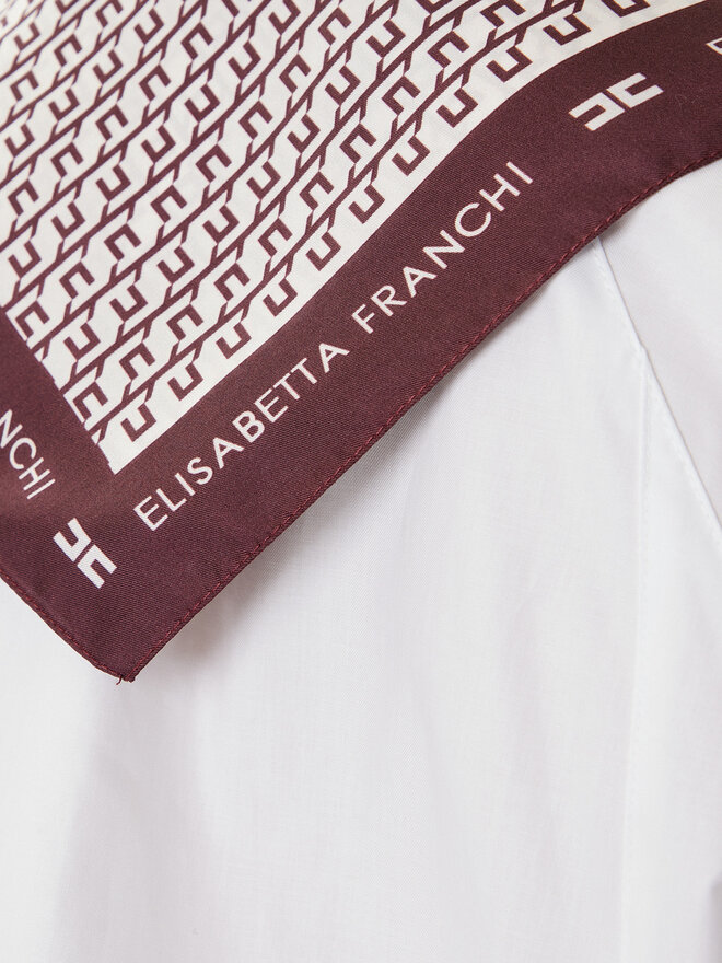 Elisabetta Franchi Eșarfă Elisabetta Franchi FO-15F-56E2-V80 Vișiniu
