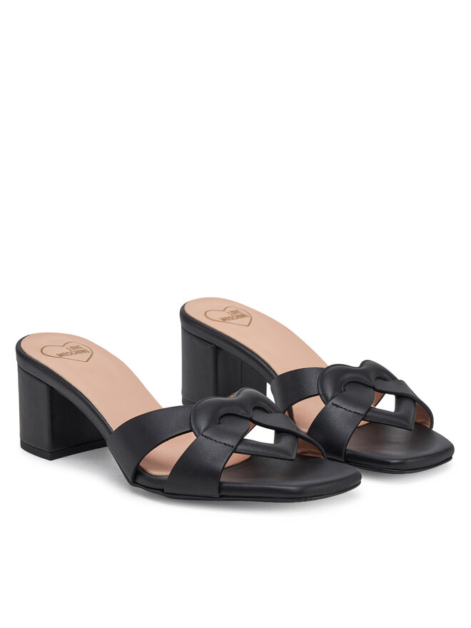 LOVE MOSCHINO Klapki LOVE MOSCHINO JA28065G1MIA0000 Czarny