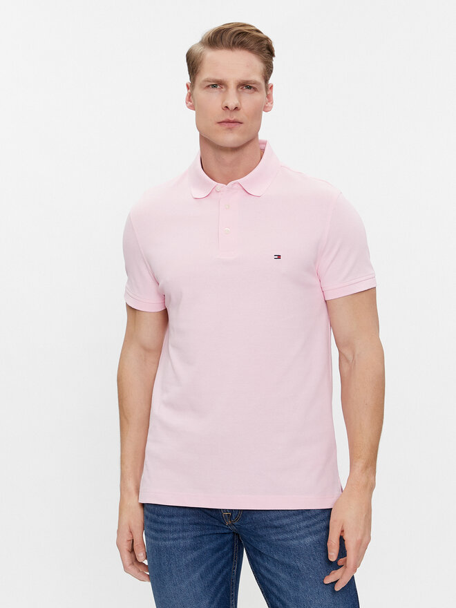 Tommy Hilfiger Tommy Hilfiger Поло 1985 MW0MW17771 Рожевий Slim Fit