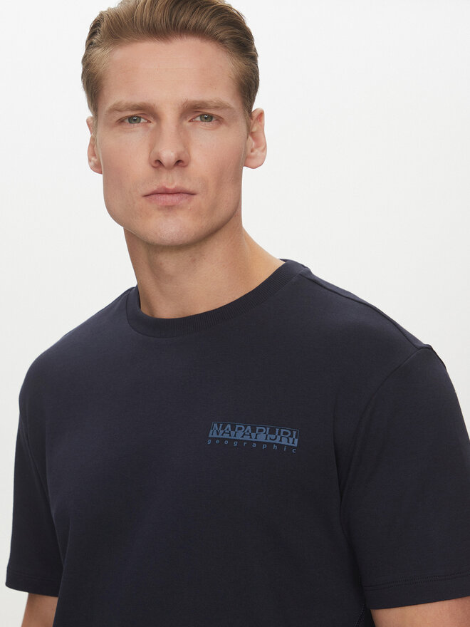 Napapijri Napapijri Majica S-Vanni NP0A4IED Mornarsko modra Regular Fit