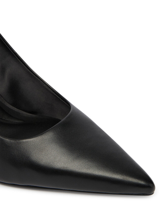 Calvin Klein Pantofi cu toc subțire Calvin Klein Ess Stiletto Hdw Chain Lth 90 HW0HW02718 Negru