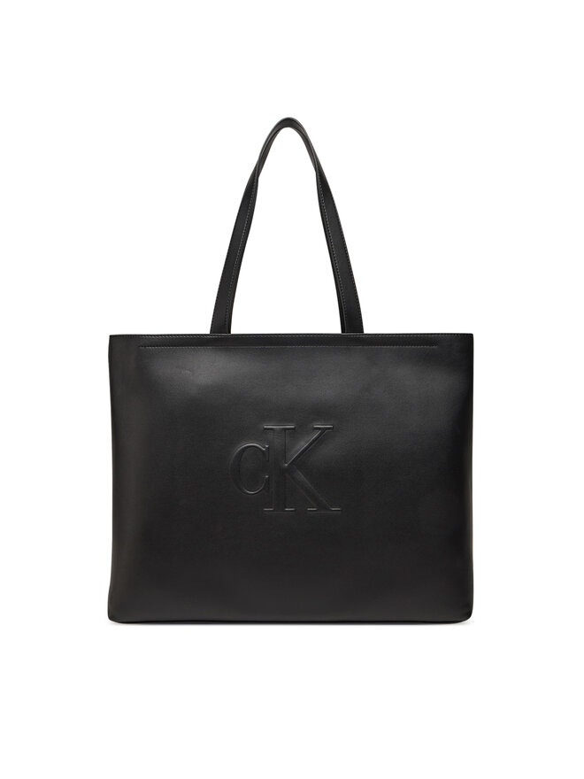 Calvin Klein Jeans Torbica Calvin Klein Jeans Sculpted Slim Tote LV04K3070G Crna