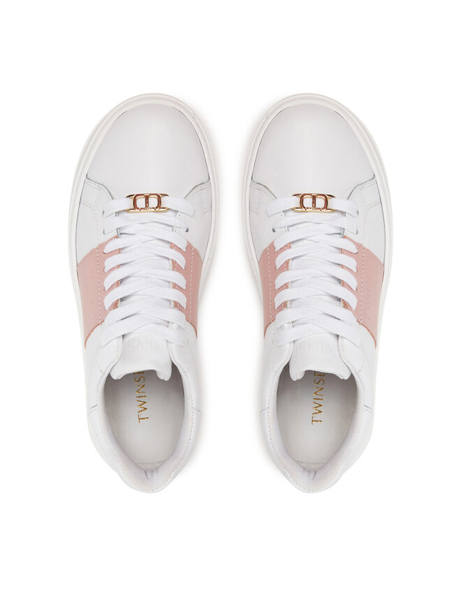 TWINSET Sneakersy TWINSET 251GCJ012 Biela