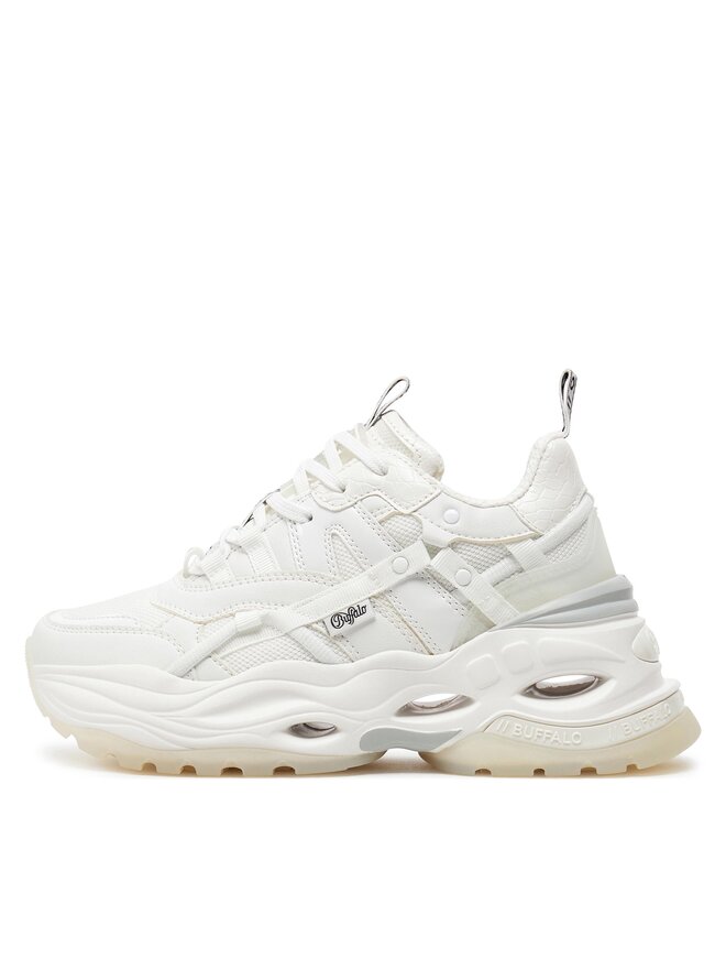 Buffalo Sneakersy Buffalo Triplet Hollow 1630350 Biały