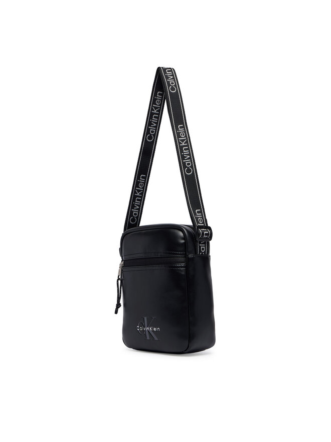 Calvin Klein Umhängetasche Calvin Klein Bold Logo Webbing  LV04D3418G Schwarz
