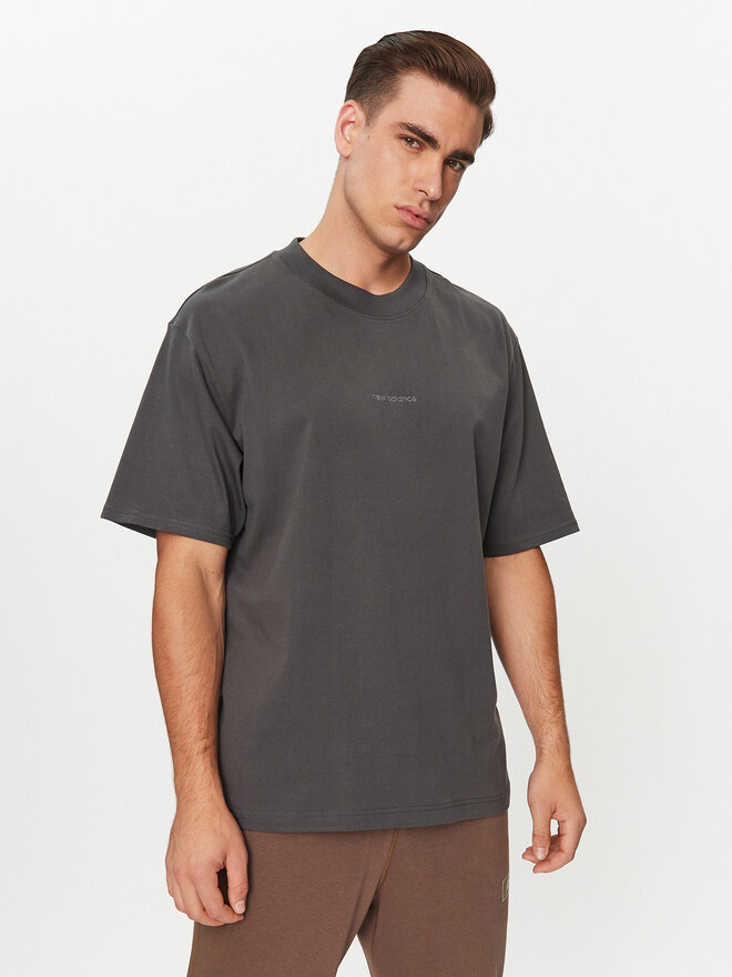 New Balance New Balance Marškinėliai Athletics Linear T-Shirt MT33560 Juoda Regular Fit