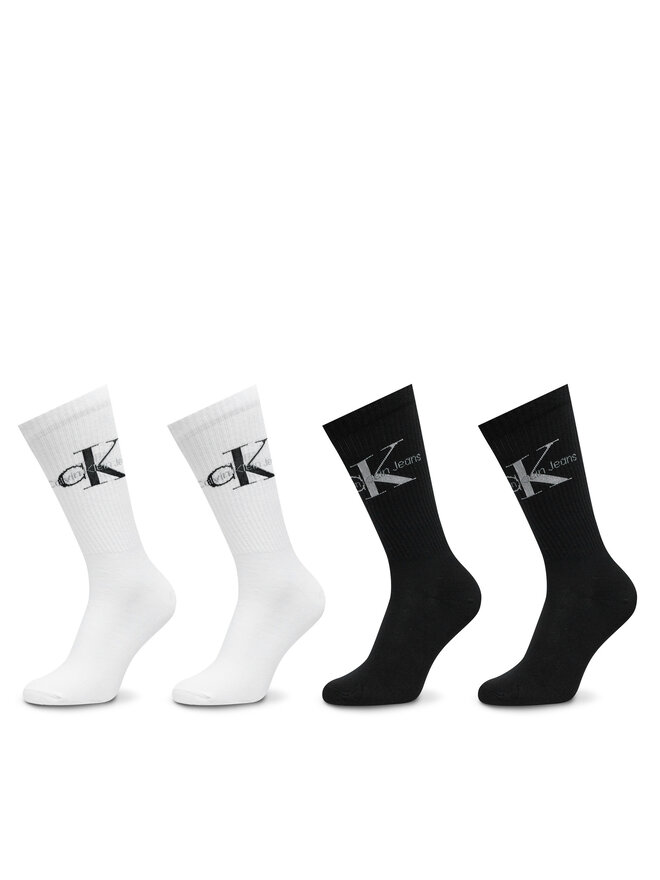 Calvin Klein Sada 4 párů pánských vysokých ponožek Calvin Klein 701229453 Barevná