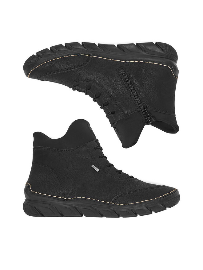 Rieker Schnürschuhe Rieker 55069-00 Schwarz
