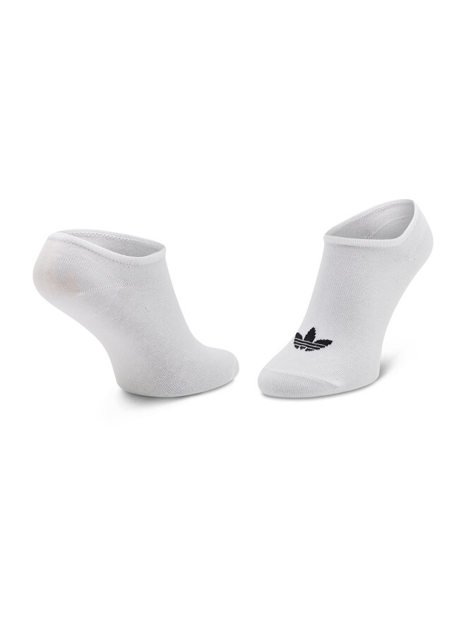 adidas Комплект 3 чифта къси чорапи унисекс adidas Trefoil Liner FT8524 Бял