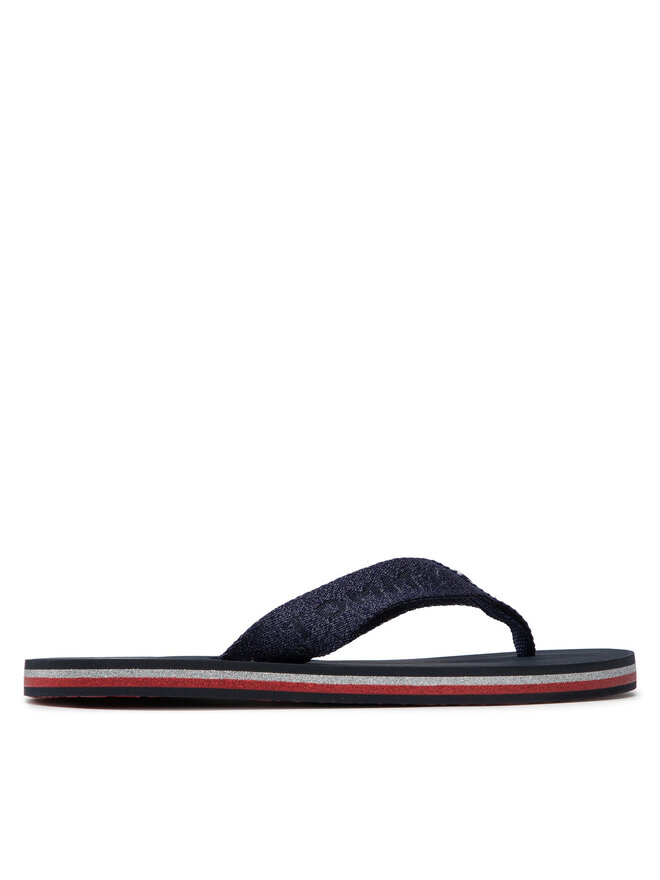Tommy Hilfiger В'єтнамки Tommy Hilfiger Th Glitter Wrab Beach Sandal FW0FW06423 Cиній