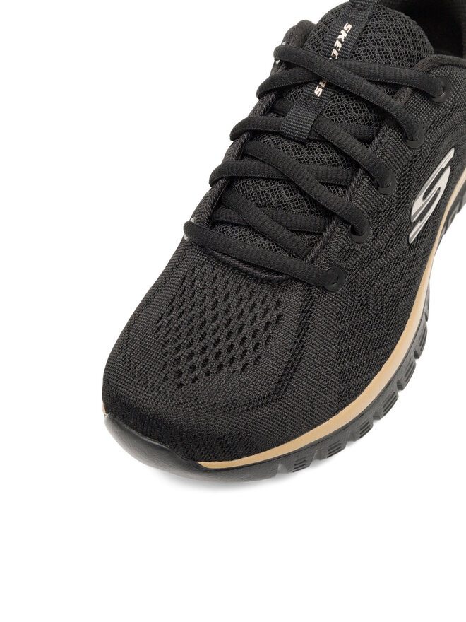 Skechers Сникърси Skechers GRACEFUL - GET CONNECTED 12615 BKRG Черен
