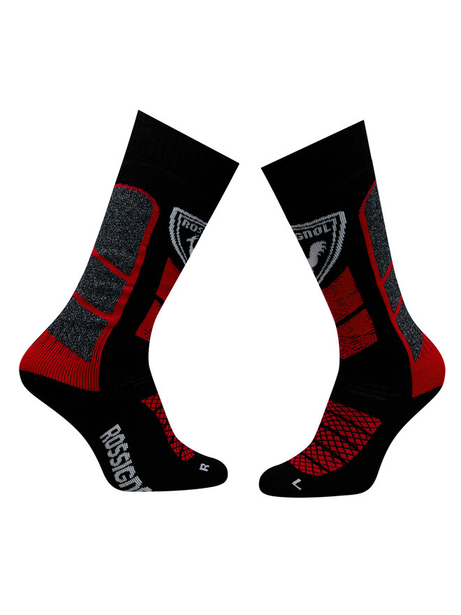 Rossignol Zestaw 2 par skarpet narciarskich Rossignol Jr Termotech 2P RLMYX02 Czarny