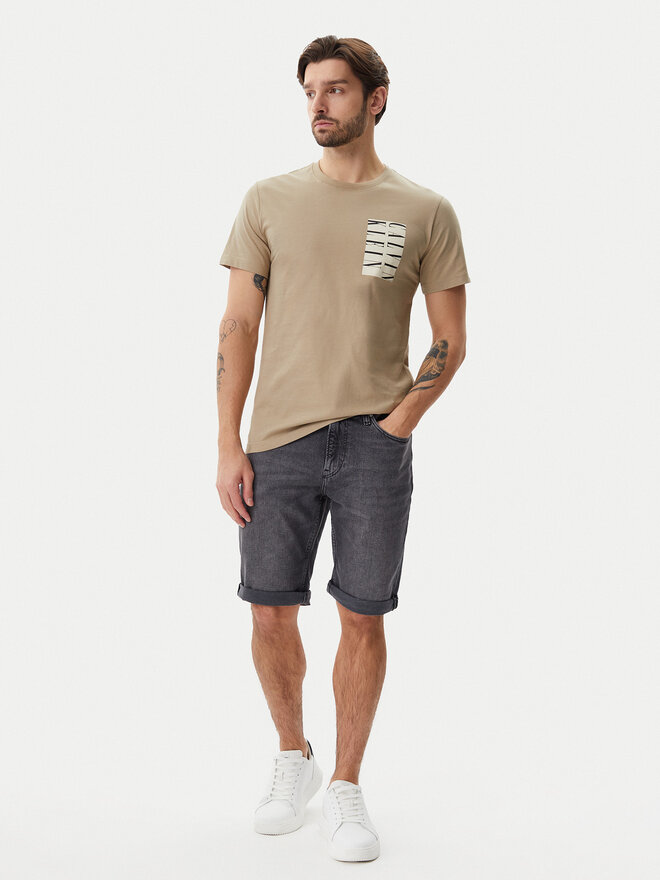 Calvin Klein Jeans Calvin Klein Jeans Футболка Serif Box Graphic J30J327474 Бежевий Regular Fit