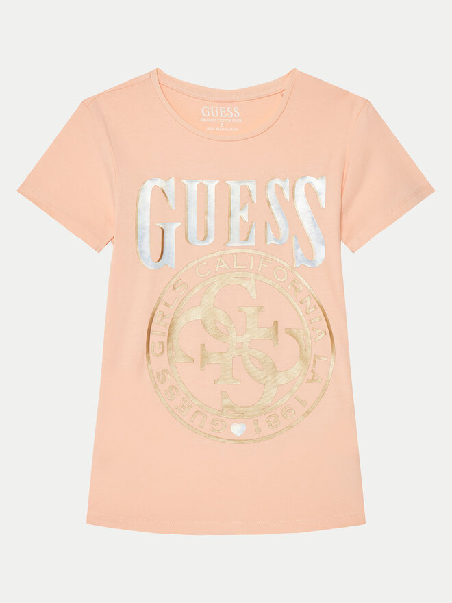 Guess Guess T-shirt J5RI20 K6YW4 Koraljna Regular Fit