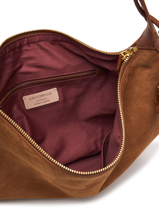 Coccinelle Handtasche Coccinelle VCB Coccinellethess Suede Bim E1 VCB 13 01 01 Braun