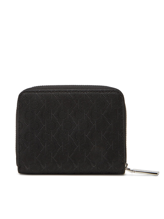 Calvin Klein Μικρό Πορτοφόλι Γυναικείο Calvin Klein Ck Must Aop Md Zip Around W Flap LV04F1037G Μαύρο