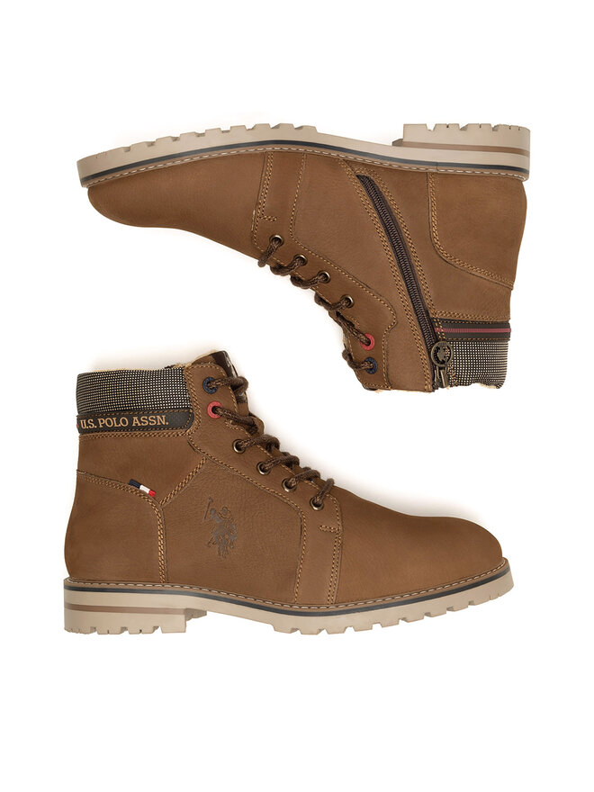 U.S. Polo Assn. Schnürstiefeletten U.S. Polo Assn. POLY001M/DLT1 Braun