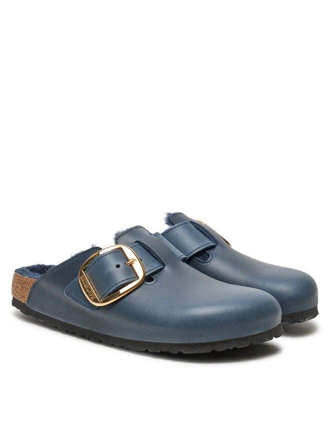 Birkenstock Papucs Birkenstock Boston Bb Shearling Leoi 1028014 Sötétkék