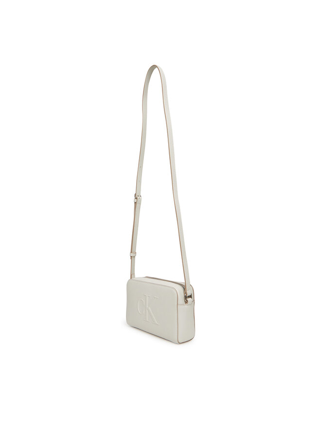 Calvin Klein Jeans Handtasche Calvin Klein Jeans Sculpted Ew Camera Bag LV04K3036G Weiß
