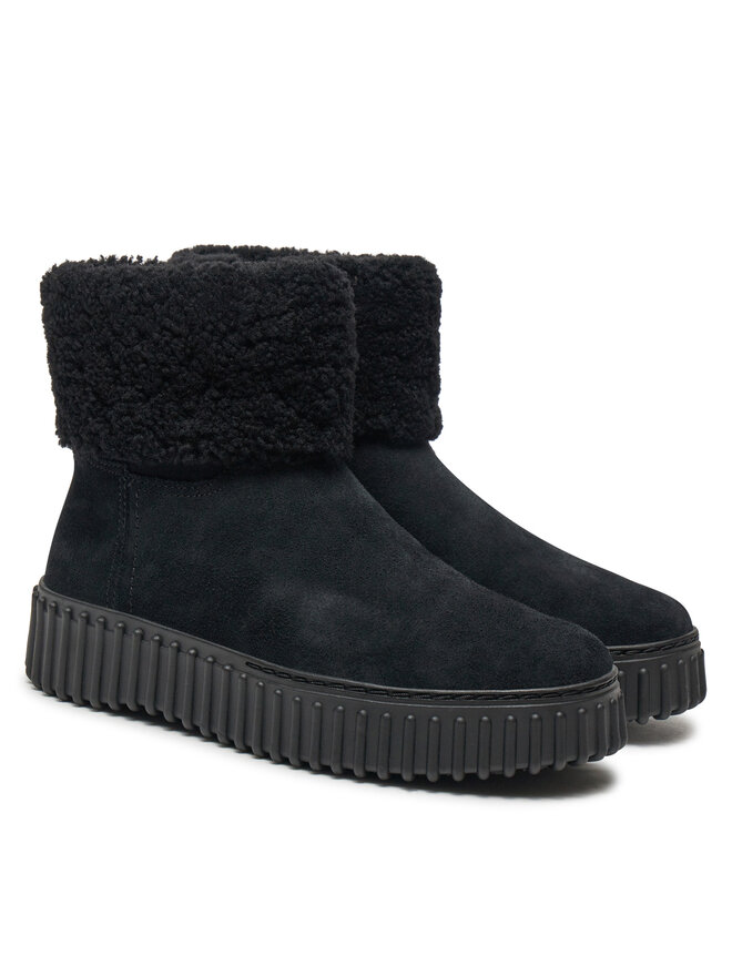Clarks Μποτάκια Clarks Torhill Turn 26179562 Μαύρο