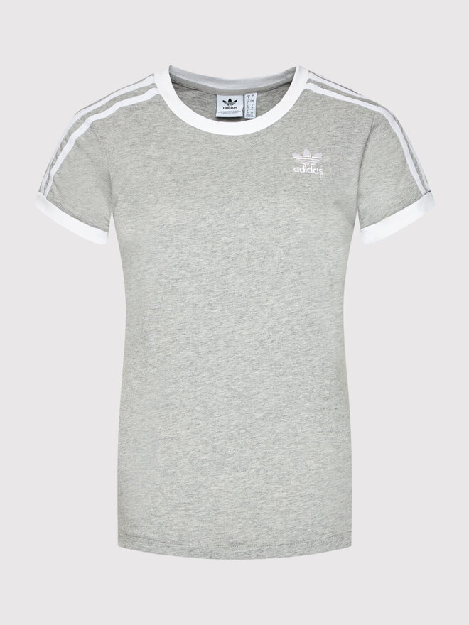 adidas adidas Футболка adicolor Classics 3-Stripes H33576 Сірий Standard Fit