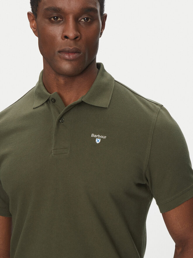 Barbour Barbour Poloshirt Original Sports MML0358OL71 Grün Tailored Fit