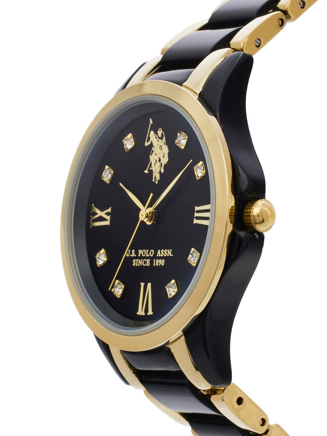 U.S. Polo Assn. Pulkstenis U.S. Polo Assn. Selena USP8383BK Melns