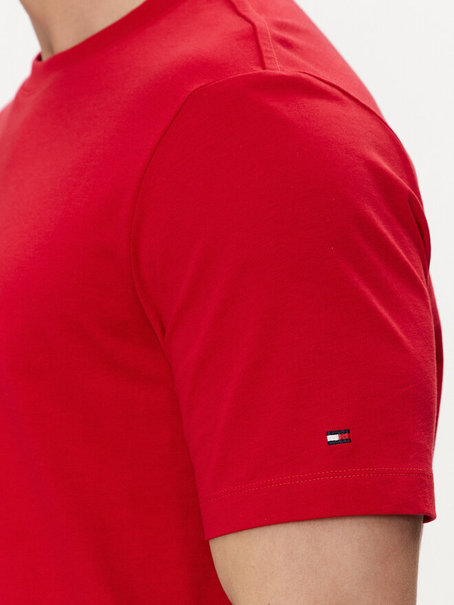 Tommy Hilfiger Tommy Hilfiger Marškinėliai Track Graphic MW0MW34429 Raudona Regular Fit