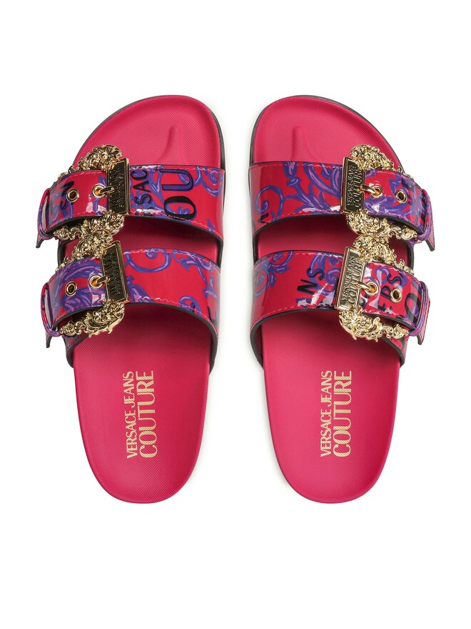 Versace Jeans Couture Шльопанці Versace Jeans Couture 74VA3SM1 ZS366 Рожевий
