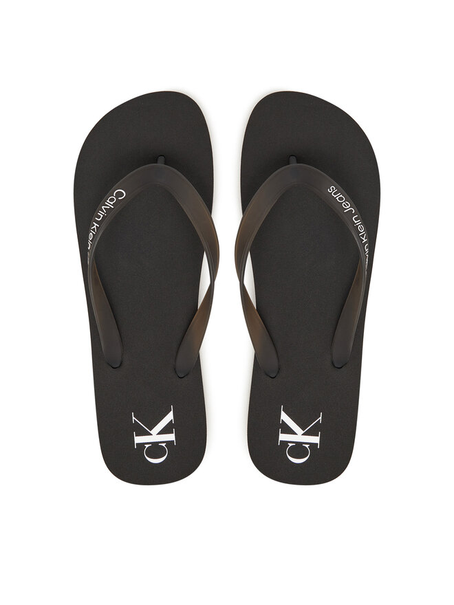 Calvin Klein Jeans Flip-flops Calvin Klein Jeans Beach Sandal Transparent Tpu YM0YM01267 Fekete
