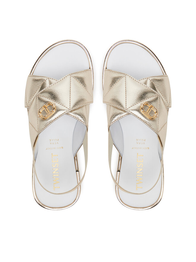 TWINSET Sandale TWINSET 251GCJ044 M Auriu